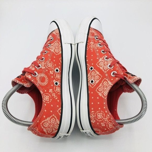 Converse Red Bandana Print Sneakers - Picture 11 of 11